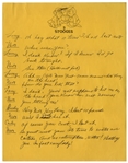 Moe Howard's Handwritten & Signed Comedy Sketch for an Episode of ''The New Three Stooges'' -- Manuscript Spans Over 10 Pages